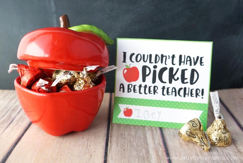 apple gift idea for teacher