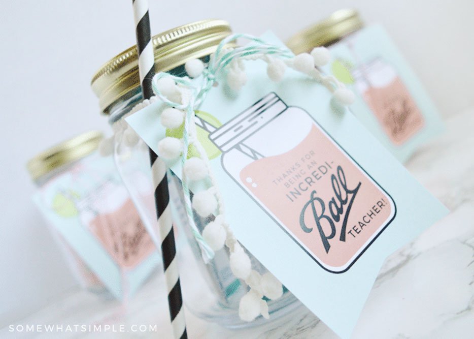 teacher mason jar gift