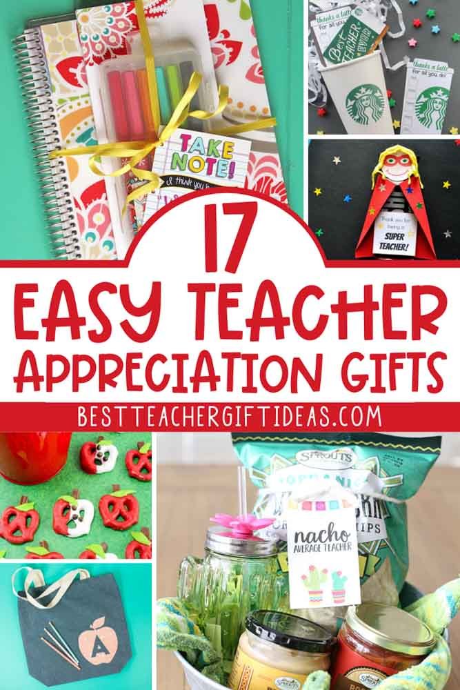 Easy teacher appreciation ideas