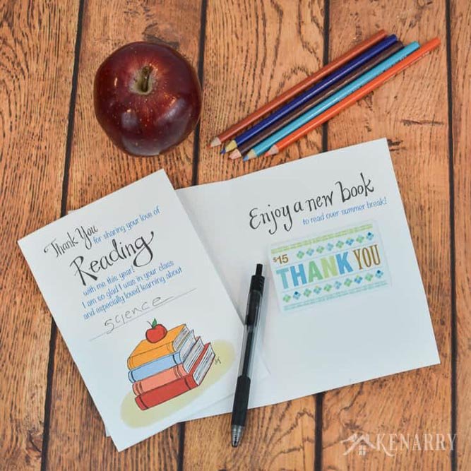 Teachers Day Gift Card Printable