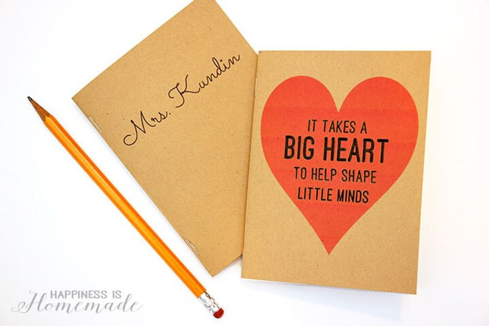 Personalized Teachers Notebook gift