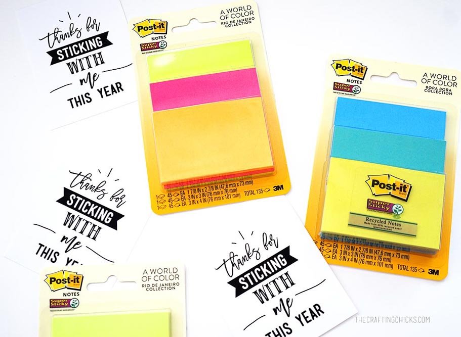 Sticky Note Teachers Gift